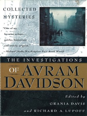 cover image of The Investigations of Avram Davidson